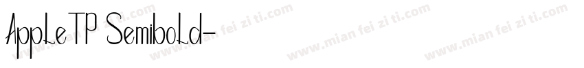 AppleTP Semibold字体转换